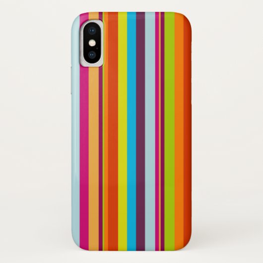 クラシックなカラフルは縞で飾ります Case-Mate iPhoneケース (裏面)