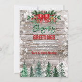 クラシックなカントリー 赤い蝶ネクタイ ホリデー クリスマス (正面)