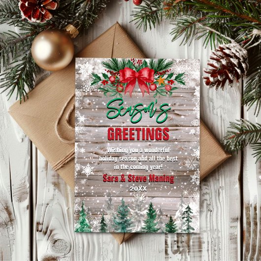 クラシックなカントリー 赤い蝶ネクタイ ホリデー クリスマス