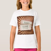 クラシックなカーニバルチケットスタブデザイン Tシャツ (正面)