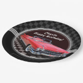 クラシックなキャデラックのパーティーのプレート ペーパープレート (アングル)