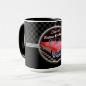 クラシックなキャデラックのパーティーのマグ マグカップ (正面左)
