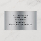 クラシックなキャデラック車の名刺 名刺 (裏面)