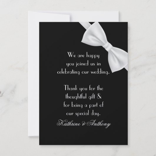 クラシックなギャツビーのデコウェディング　感謝2 サンキューカード (裏面)