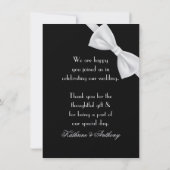クラシックなギャツビーデコウェディング感謝2 サンキューカード (裏面)