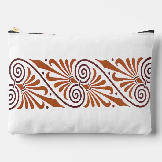 クラシックなギリシャの優雅さ ニュートラル アクセサリーポーチ (正面)