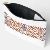 クラシックなギリシャの優雅さ ニュートラル アクセサリーポーチ (見開き)