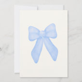 クラシックなギンガムベアのベイビーシャワー招待状 招待状 (裏面)