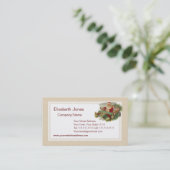 クラシックなクラシックカーのヴィンテージのクリスマスサンタ 名刺 (スタンド正面)