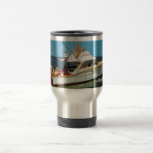 クラシックなクリスの技術のボートのコーヒー鋼鉄タンブラー トラベルマグ (中央)