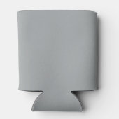クラシックなクリスマスのシルバーウィンター単色 缶クーラー (裏面)