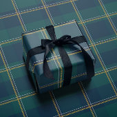 クラシックなクリスマスのチェック柄 シンプル ラッピングペーパー