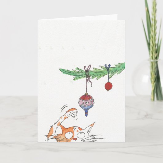 クラシックなクリスマスのポストカード カード (正面)