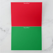 クラシックなクリスマスの魔法 カード (内部)