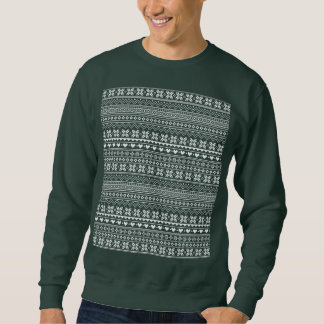 クラシックなクリスマスセーター柄 スウェットシャツ