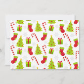 クラシックなクリスマスツリーのギフトカードホルダー カード (裏面)