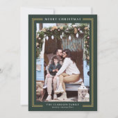 クラシックなクリスマスホリデー フォトカード シーズンカード (正面)