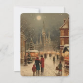 クラシックなクリスマス家族のカード シーズンカード (正面)