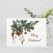 クラシックなクリスマス シーズンカード (スタンド正面)