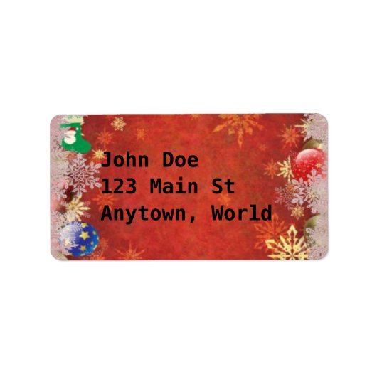 クラシックなクリスマス ラベル (正面)