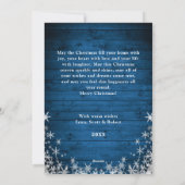 クラシックなクリスマス　4枚の写真を使ったグリーティングカード シーズンカード (裏面)