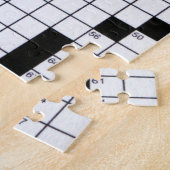 クラシックなクロスワードパズルの格子 ジグソーパズル (側面)