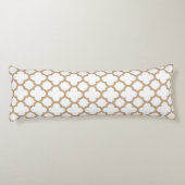 クラシックなクローバーの抱き枕-アーモンド ボディピロー (裏面)