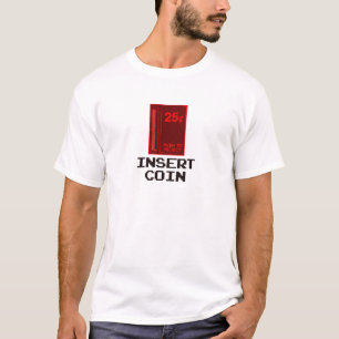 クラシックなゲーマー-硬貨を挿入して下さい Tシャツ