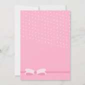 クラシックなコウテイヘン  女の子の赤ちゃんのシャワー招待状 招待状 (裏面)