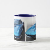 クラシックなコルベット筋肉車のコーヒー・マグ マグカップ (中央)