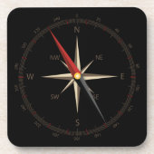 クラシックなコンパス コースター (正面)