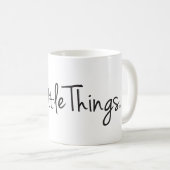 クラシックなコーヒー・マグの文字のロゴ コーヒーマグカップ (正面右)