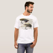 クラシックなサケはカードで飛びます Tシャツ (正面フル)