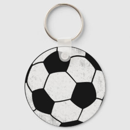 クラシックなサッカースタイルのグラフィック キーホルダー