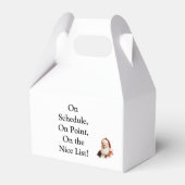 クラシックなサンタクロースの名刺 フェイバーボックス (裏面サイド)