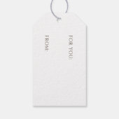 クラシックなサンタクロース メリークリスマス ギフトタグ (裏面)