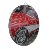 クラシックなシボレー・コルベット ダーツボード (正面左)