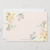 クラシックなシャンパンとゴールドの写真を使った聖体拝領の招待状 招待状 (裏面)