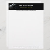 クラシックなシルエット レターヘッド (正面/裏面)