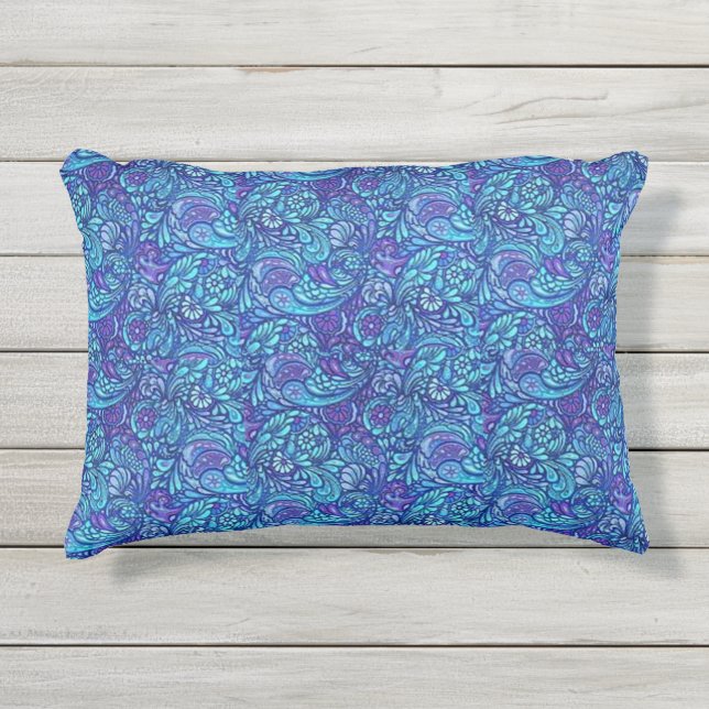 クラシックなスタイルの色 アウトドアクッション (正面)