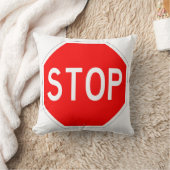 クラシックなストップサイン クッション (ブランケット)