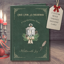 クラシックなストーリーブックのクリスマス小説のホリデーカード シーズンカード