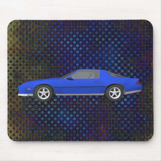 クラシックなスポーツ・カー: 3Dモデル: カスタムなマウスパッド マウスパッド (正面)