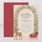 クラシックなスレッド リンデューム お気に入りのもの パーティー 招待状 (正面/裏面)