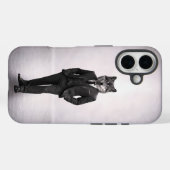 クラシックなスーツのエレガントなオオカミの肖像画 Case-Mate iPhoneケース (裏面 (横))