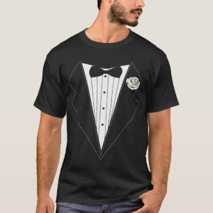 クラシックなタキシードのワイシャツ Tシャツ