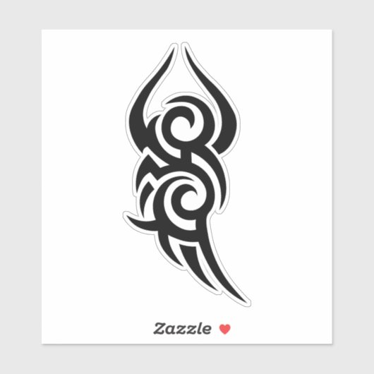 クラシックなタトゥーにインスパイアされたラインアートデザイン シール (シート)