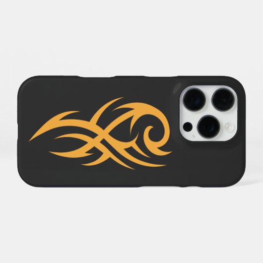 クラシックなタトゥーにインスパイアされたラインアートデザイン iPhoneケース (裏面横)