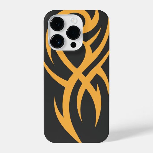 クラシックなタトゥーにインスパイアされたラインアートデザイン iPhoneケース (裏面)