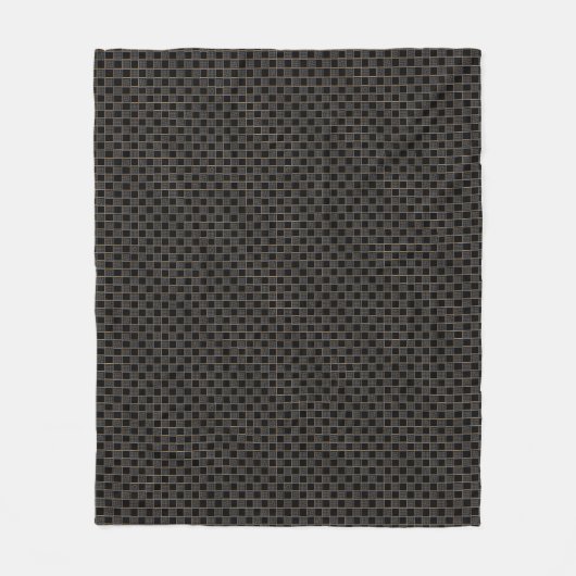 クラシックなダイヤモンドは装飾を市松模様にします フリースブランケット (正面)